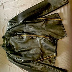 Brand New Faux Leather Moto Jacket